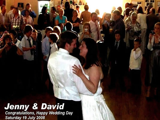 Jenny & David first dance as man and wife - Shania Twain 'From This Moment'