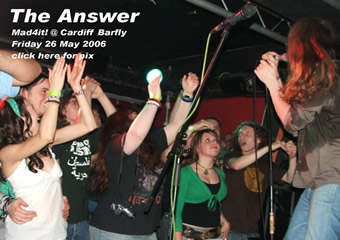 click here for more pics from The Answer