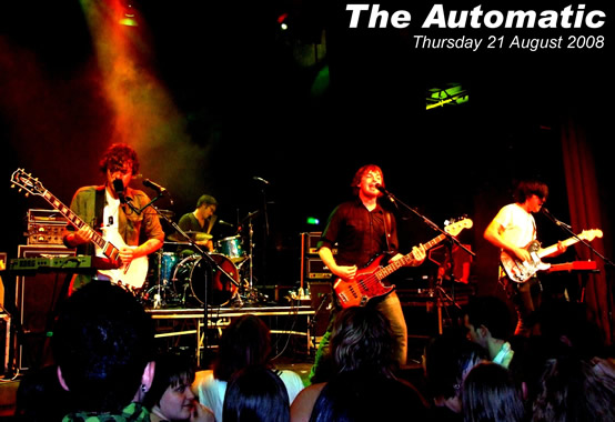At The Muni, in Ponty, The Automatic Leeds & Reading warm up, click here for the new 'Steve McQueen' vid