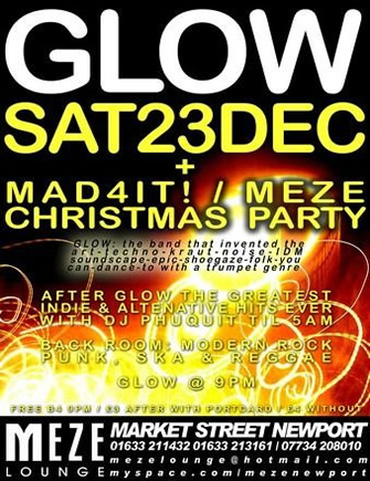 click here to visit Glow at myspace via their September Saturday Mad4it pics